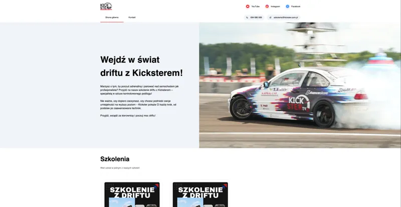 Podgląd realizacji Kickster