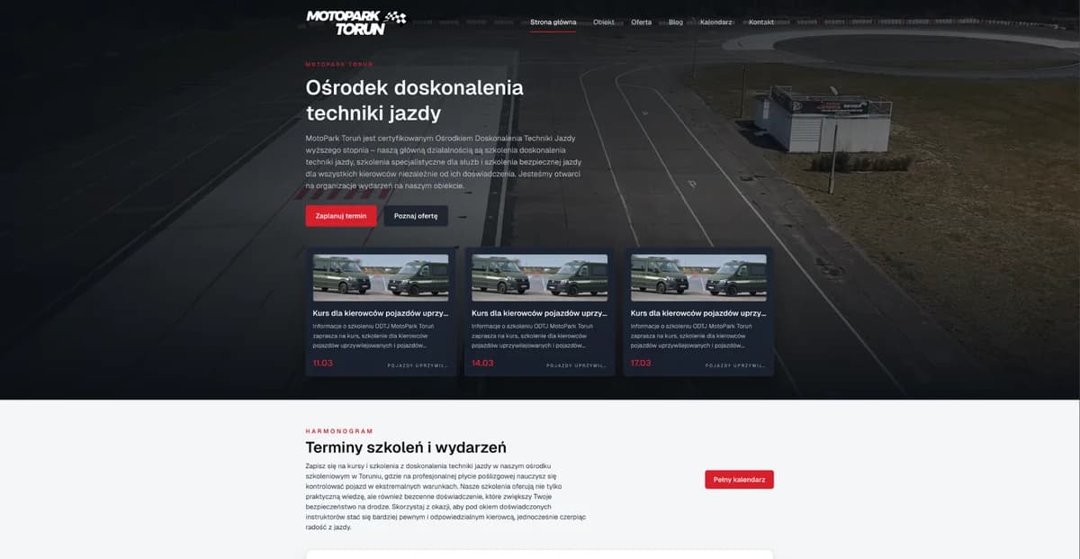 Podgląd realizacji MotoPark Toruń